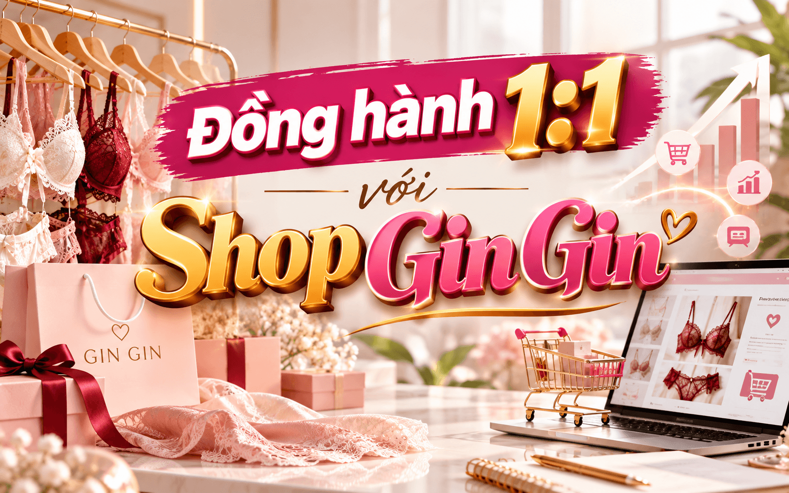 Đồng hành 1:1 với Shop Gin