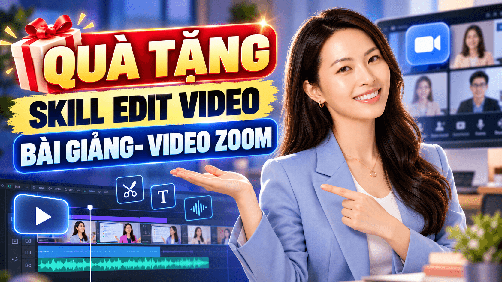 Skill Edit video bài giảng- Video Zoom